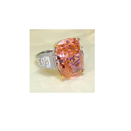 Silver High Carbon Diamond Ice CrushingRing