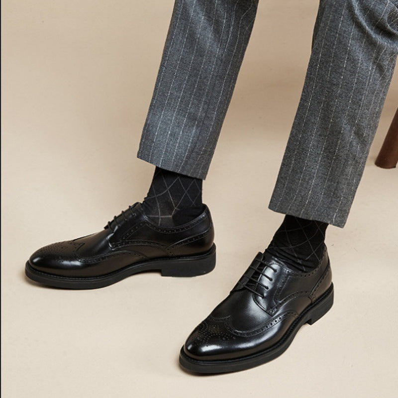 Carving Brogue Business Formal Leather Shoes