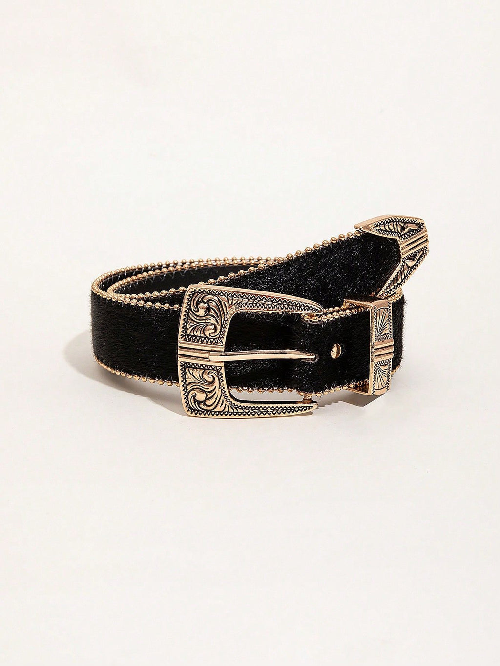 Retro Pattern PU Belt Western Style Belt