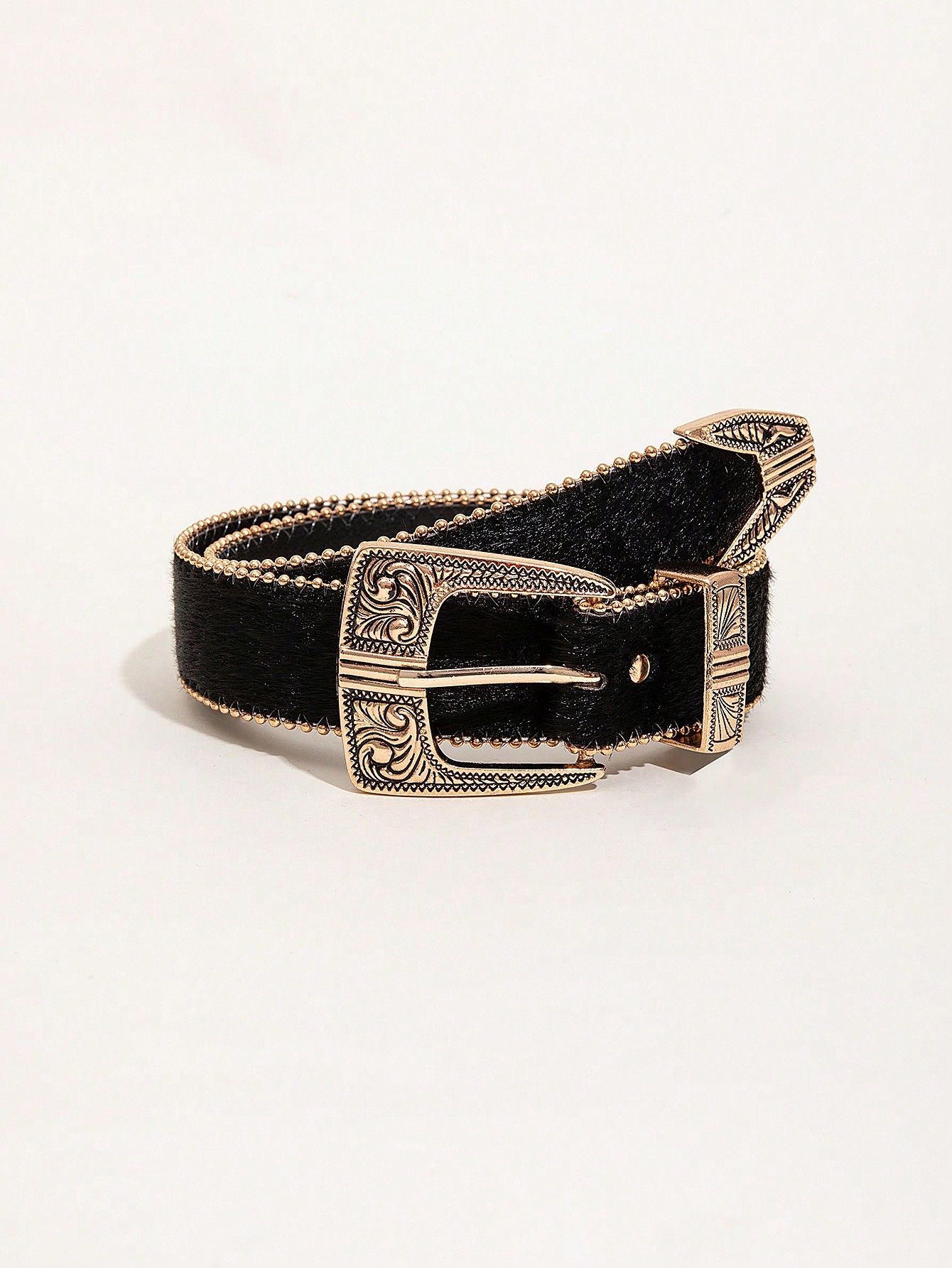 Retro Pattern PU Belt Western Style Belt