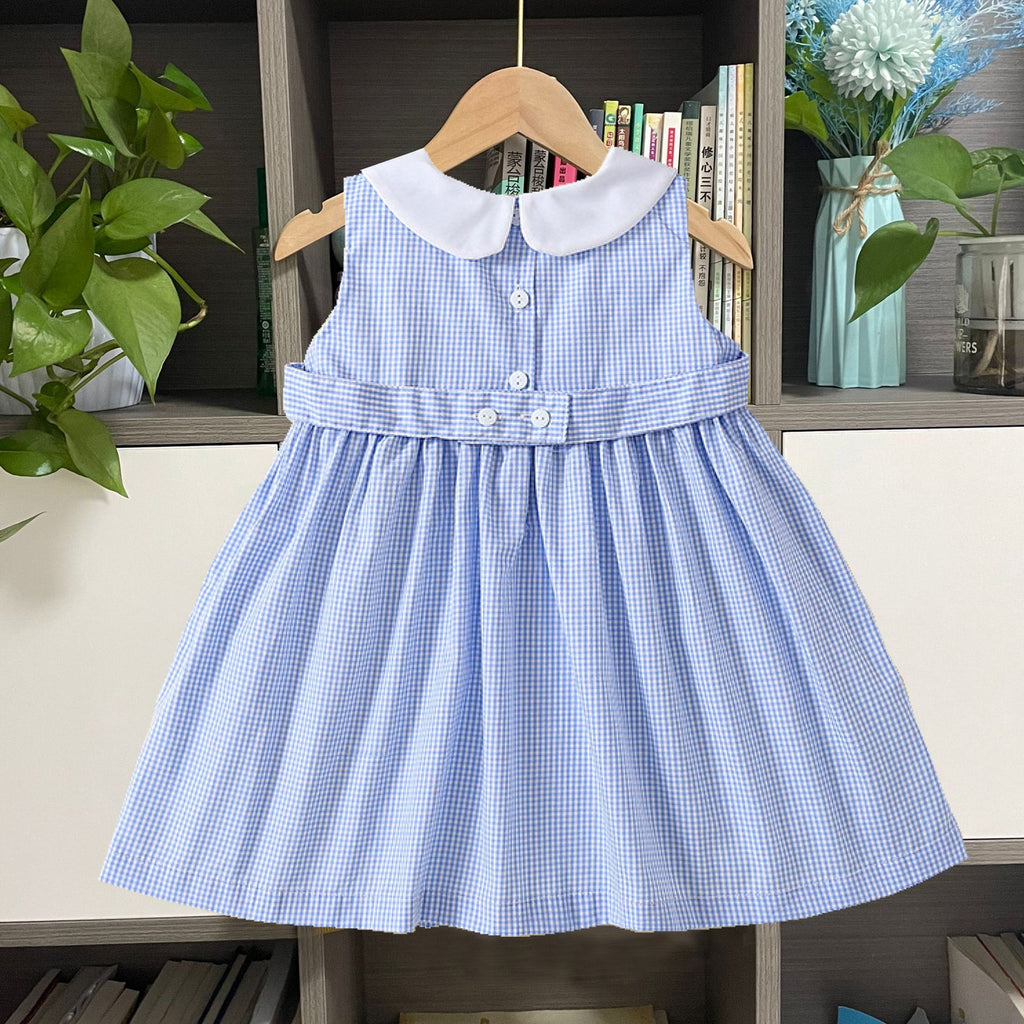 Sleeveless Doll Collar Embroidery Dress