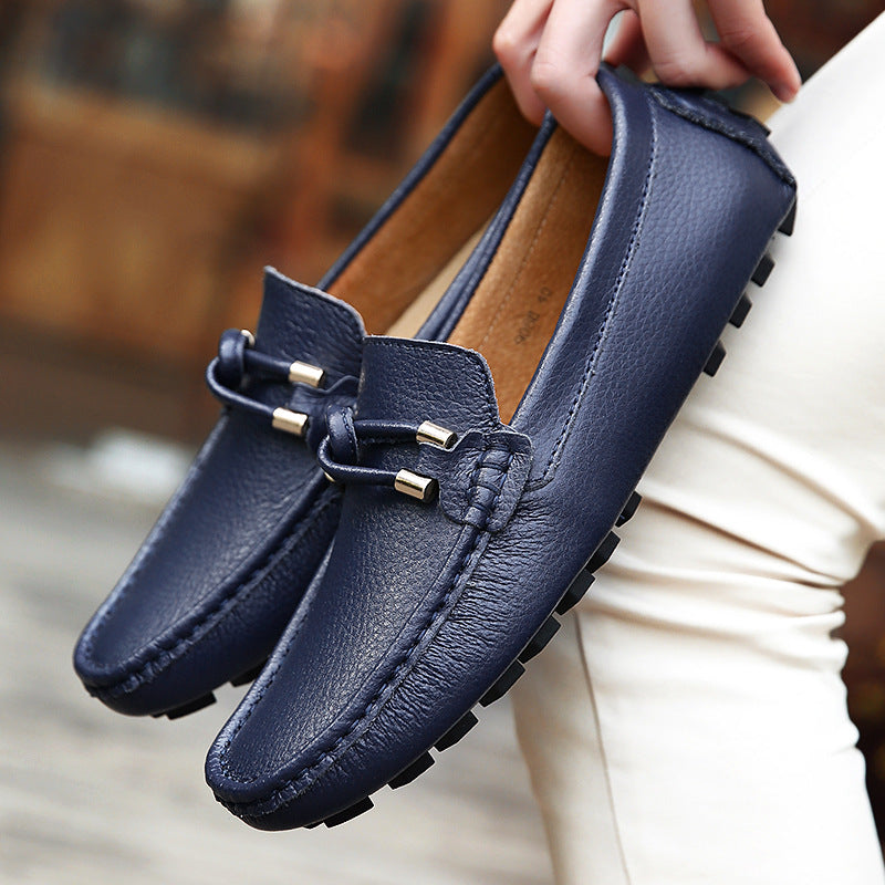 Men’s British Style Peas Slip-On Shoes