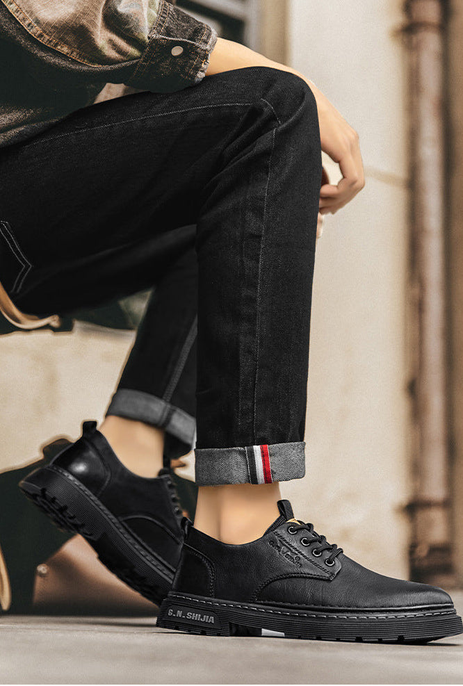 Men's  Casual Leather Shoes Martin Boots