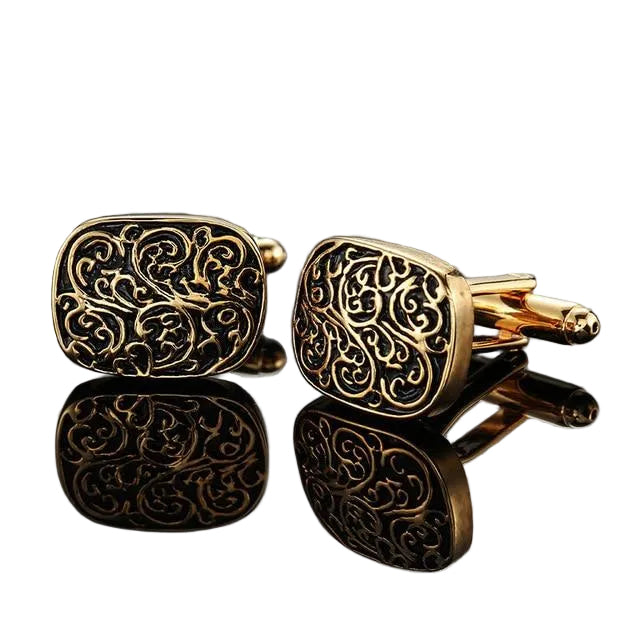 Roman pattern men's French jewelry buttons