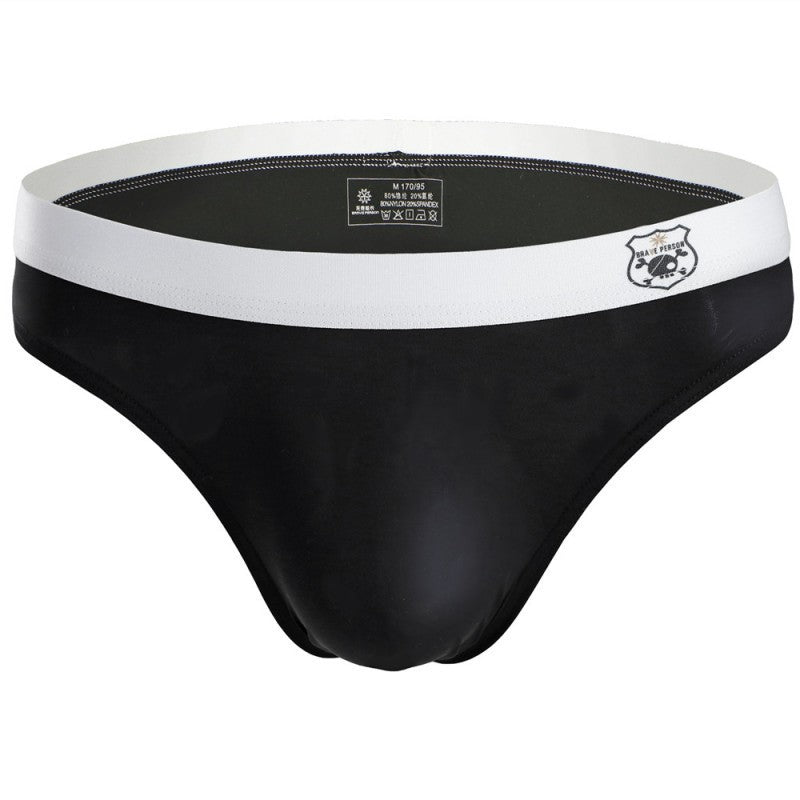 Men's Ice Silk High Elastic Nylon Briefs