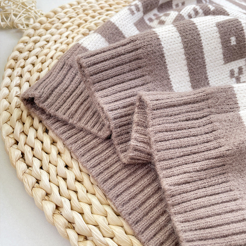 Korean Version Of Plaid Cardigan For Children