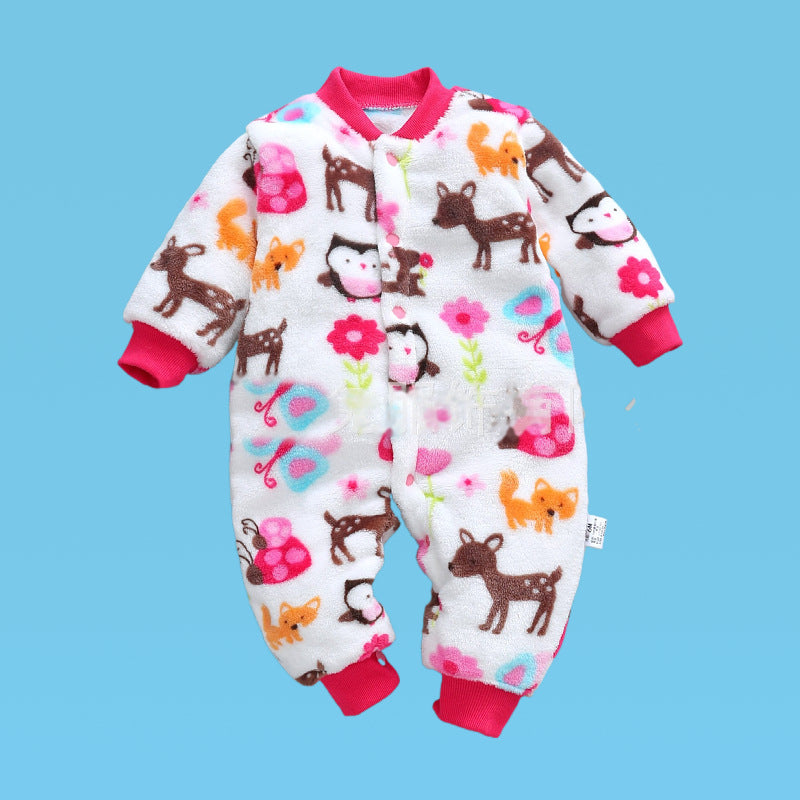 Infant One-piece Crawling Suit Single Breasted Romper