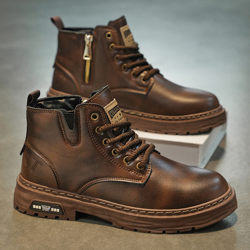 Leather Waterproof British Martin Boots