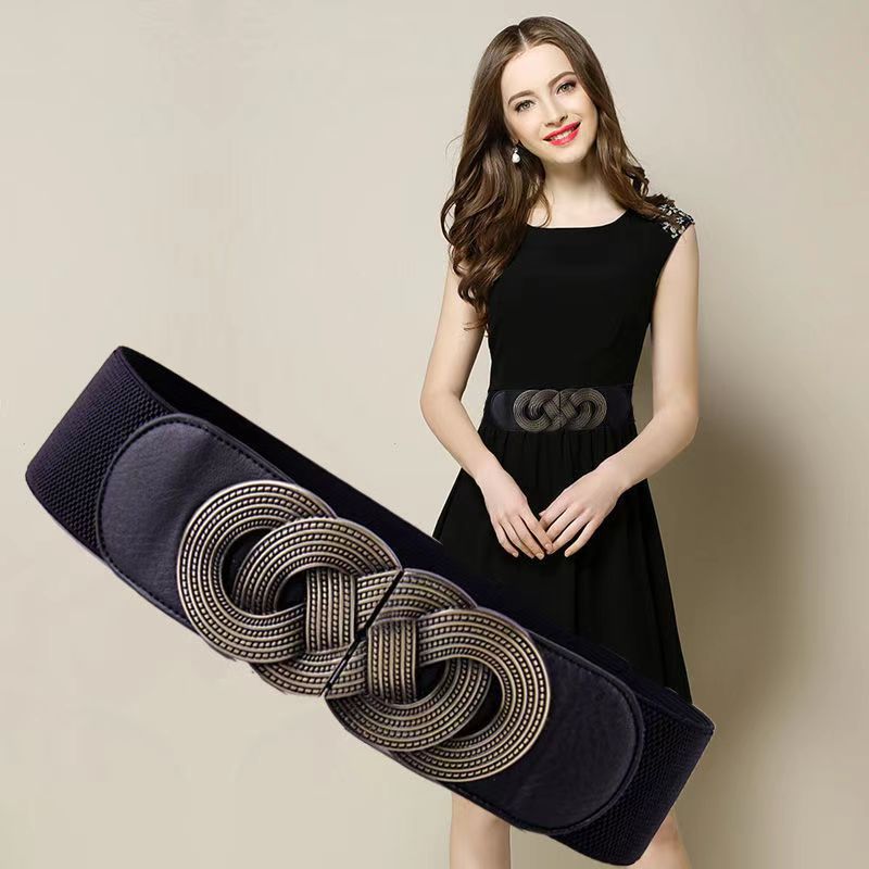 Retro Elastic Wide Belt