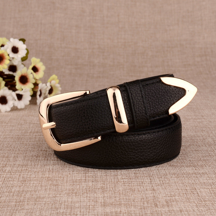 Paint Alloy Buckle Pant Belt
