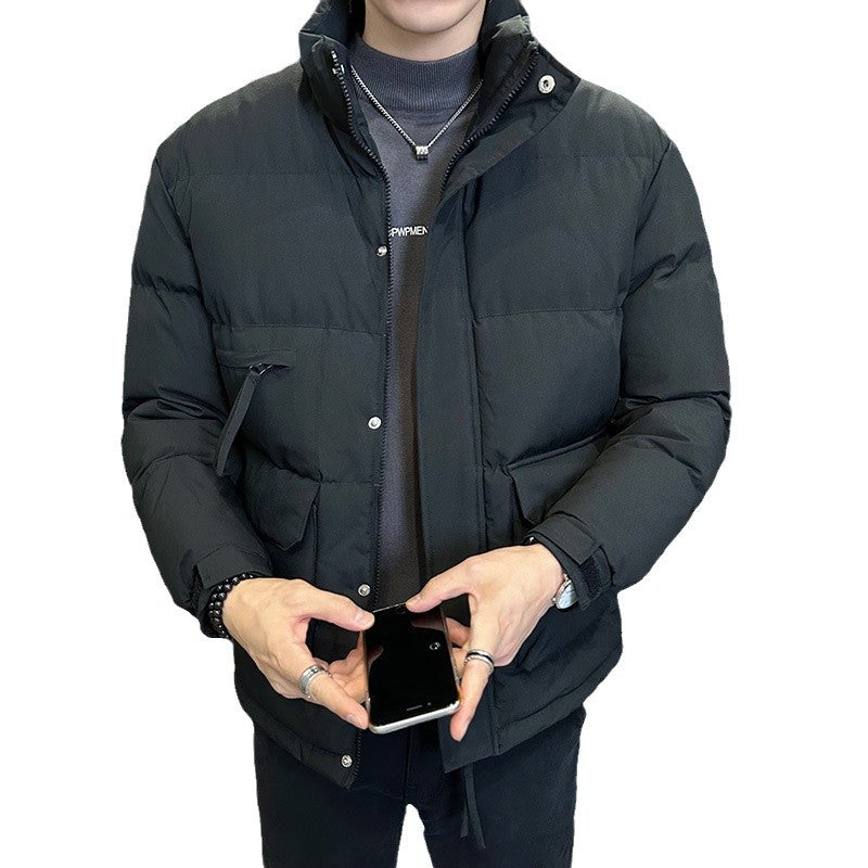 Cotton Jacket Thickening Stand Collar Bread Coat Leisure Warm