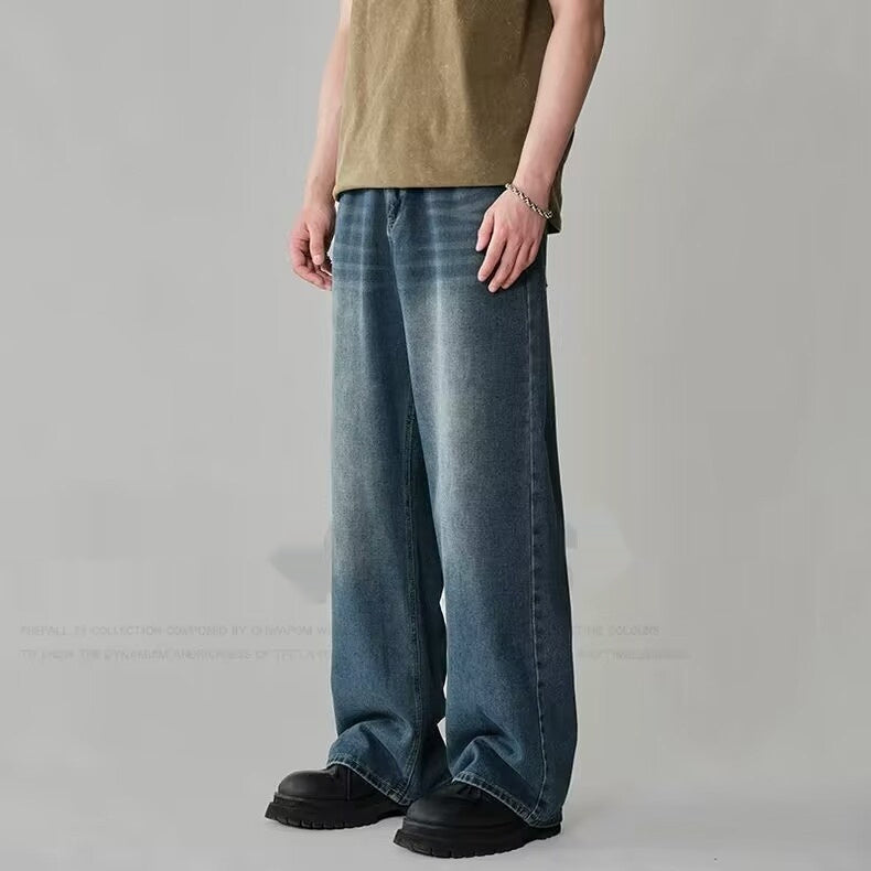 Mens Straight-Leg Denim Jeans