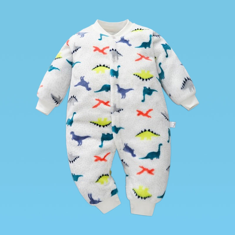 Infant One-piece Crawling Suit Single Breasted Romper