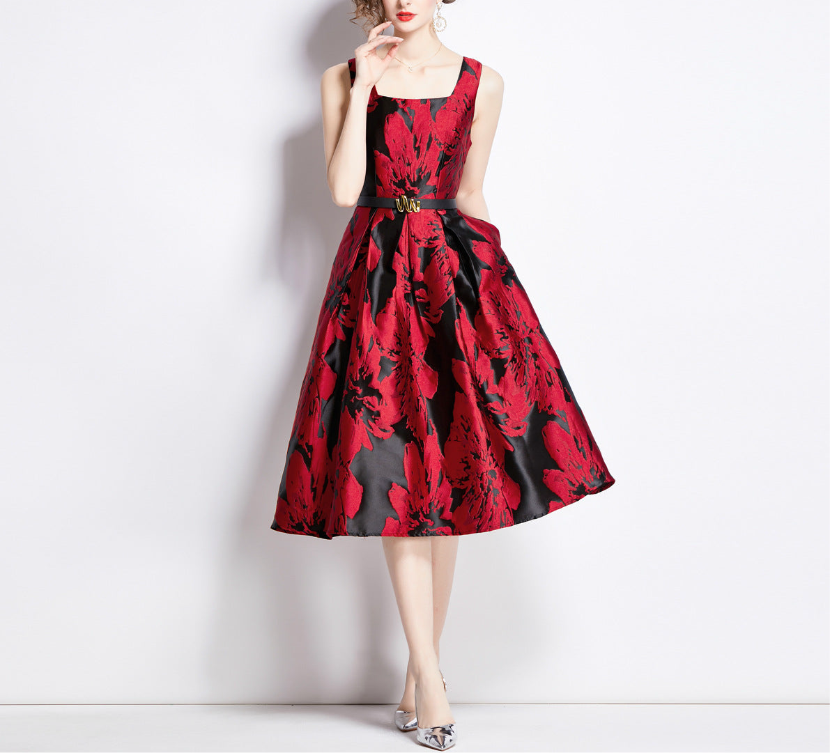 Three-dimensional Jacquard Dress Women