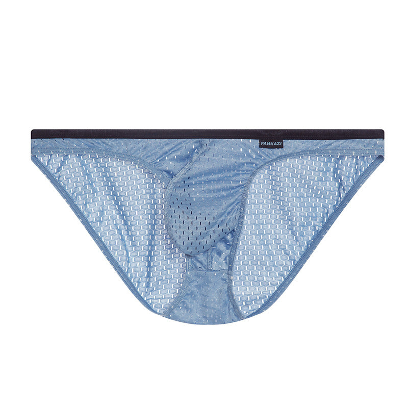 Solid Color Men's Briefs Mesh Thin