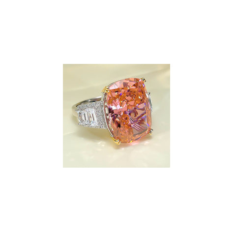 Silver High Carbon Diamond Ice CrushingRing