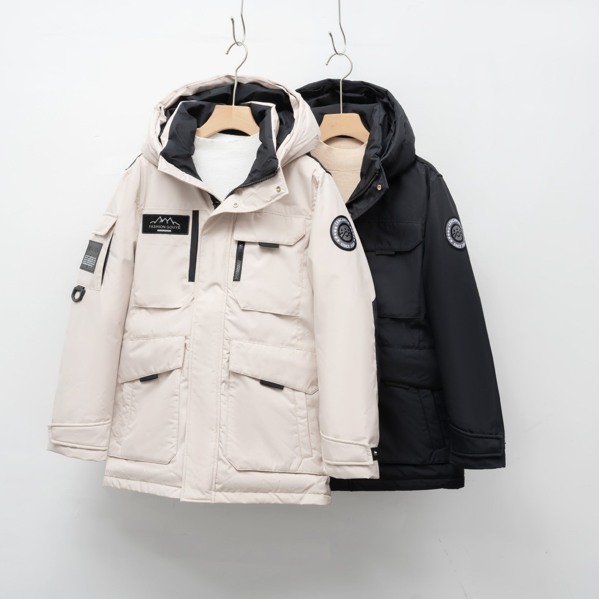 Hooded Workwear Parka Down Jacket For Women Winter