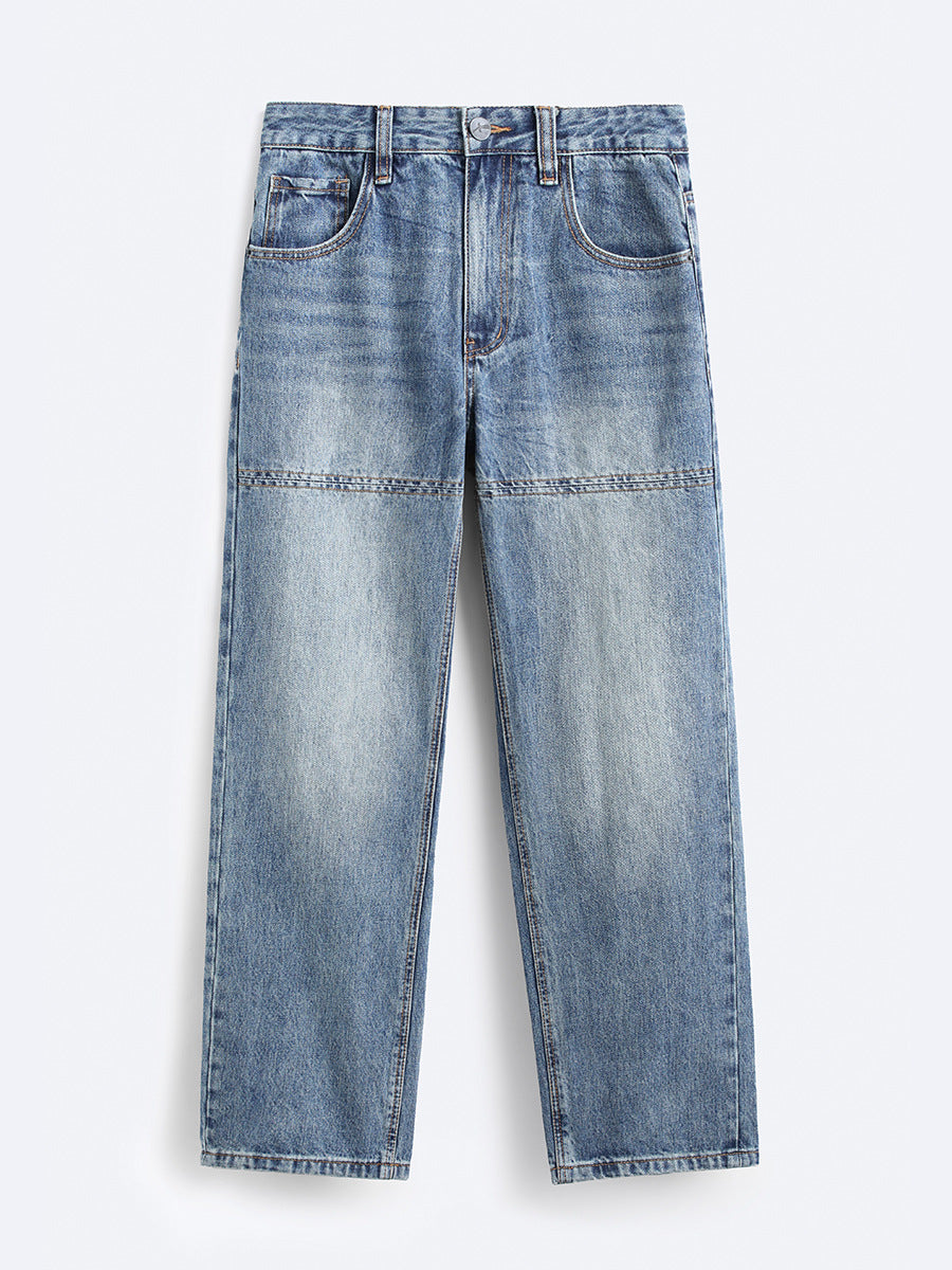 American High Street Vintage Jeans Men's Autumn