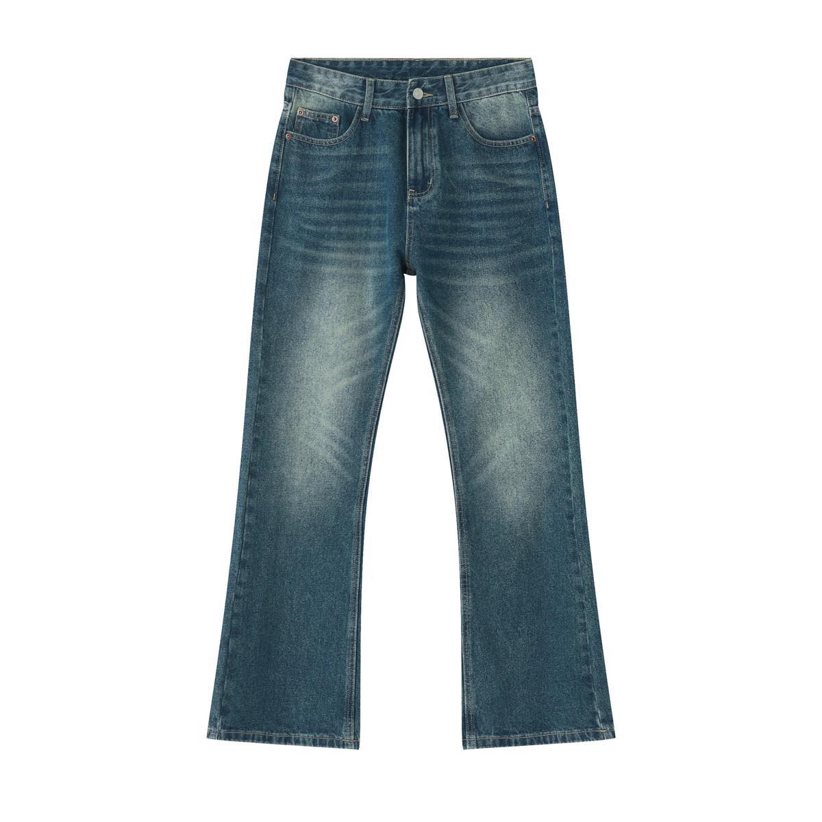 Versatile Basic Straight Fitted Boot-cut Jeans