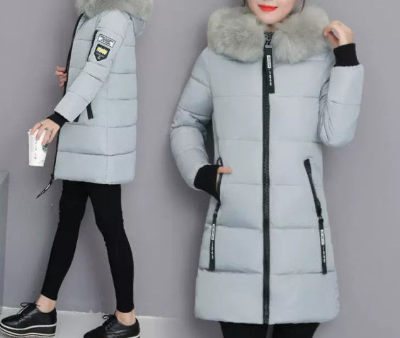 Mid-Length Slim Down Padded Jacket
