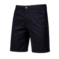 Straight Slim Cropped Pants Plus Size Solid Color Men's Clothing