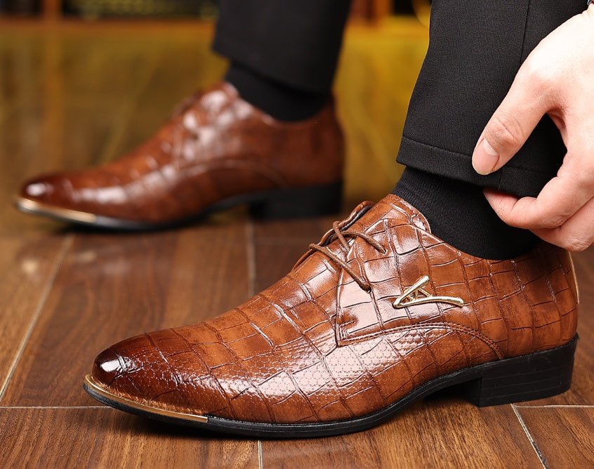 Men plus size  business Leather Shoes