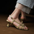 Women's Leather Sandals French Niche Design