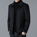 Casual Polo Collar Woolen Jacket