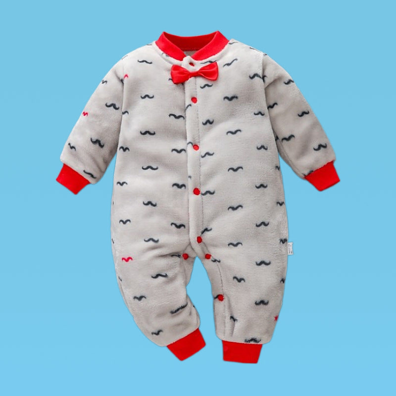 Infant One-piece Crawling Suit Single Breasted Romper