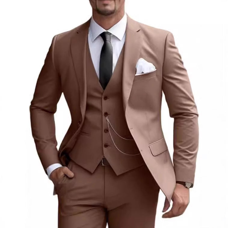 Suit Slim Fit Business Suit Banquet Temperament Formal Dress For Men