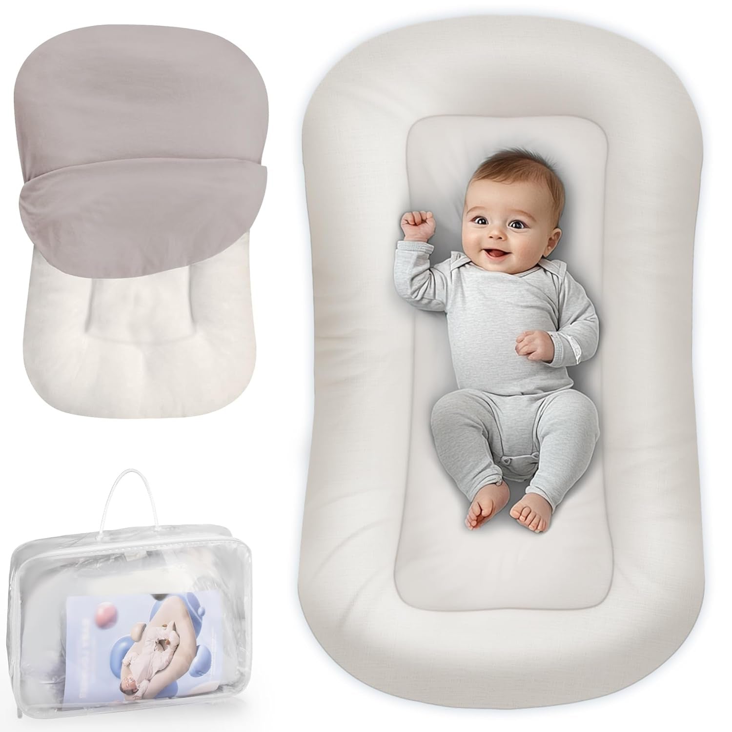 Newborn Pearl Cotton Breathable Biomimetic Baby Crib