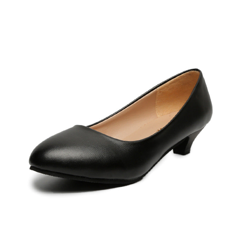 Chunky Heel 3cm High Heels Women's Low Heel