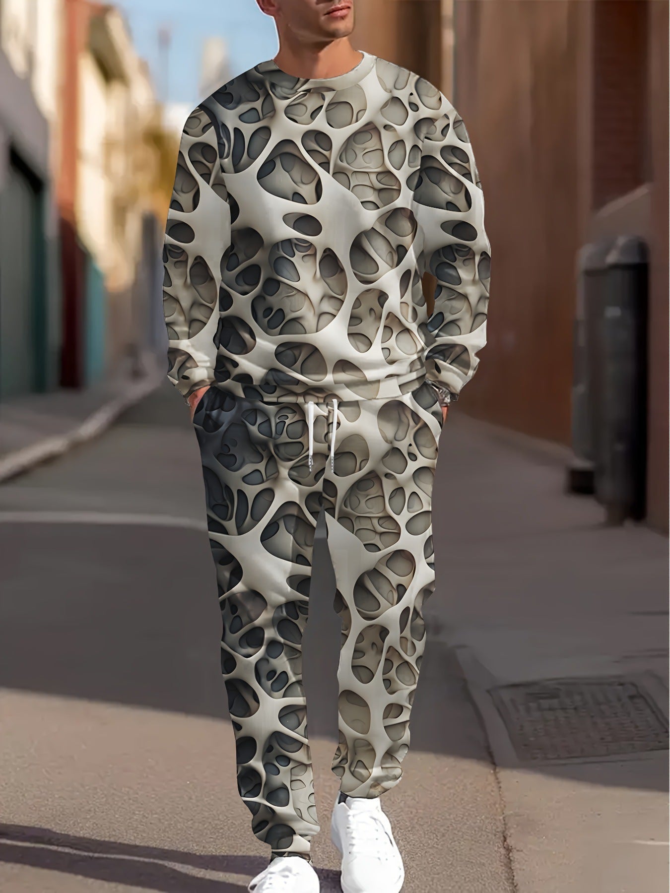 Printing Sports Leisure Men's Suit