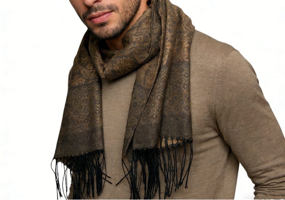 Tweed Look Sophisticated C Amel Business Casual Scarf