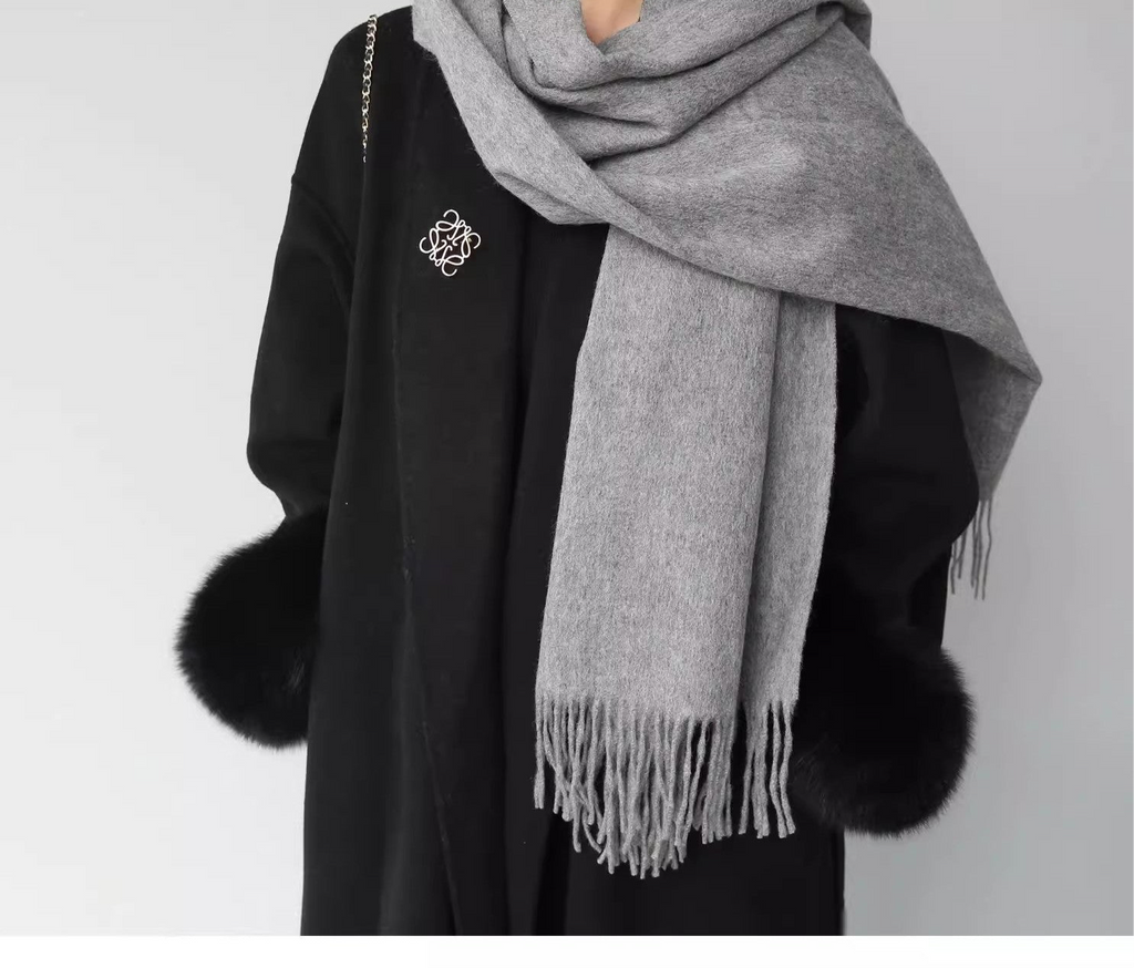 Mens Warm Versatile Solid-color Extra-thick Neck Gaiter