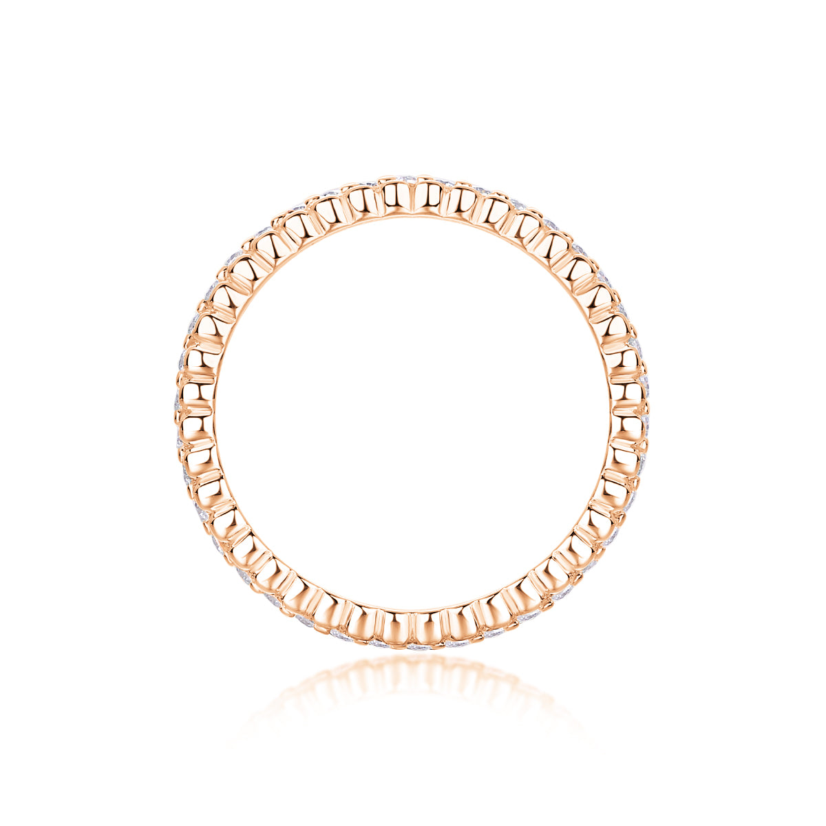 Autumn Stroll - A Wedding Ring Set With Top-quality Moissanite S925 Silver And Platinum-plated Diamond Can Be Tested With A Diamond Pen. The Ring Is In Gold And Rose Gold