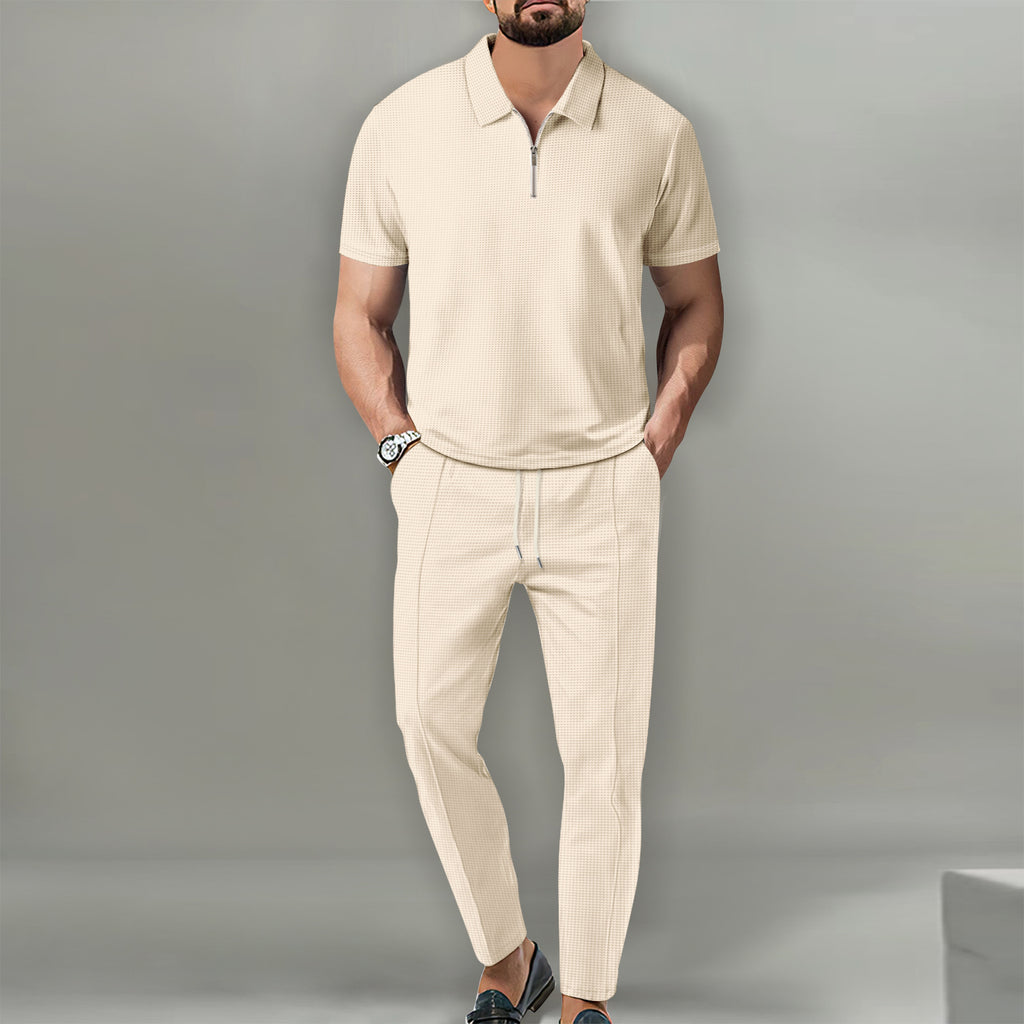 Men's Waffle Lapel Suit