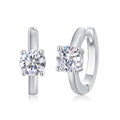 Set Out From The Heart - Earrings Set With 0.5-carat Top-quality Moissanite S925 Silver And Platinum-plated Stud Earrings, A Fashionable And Trendy Accessory, Can Be Tested With A Diamond Pen