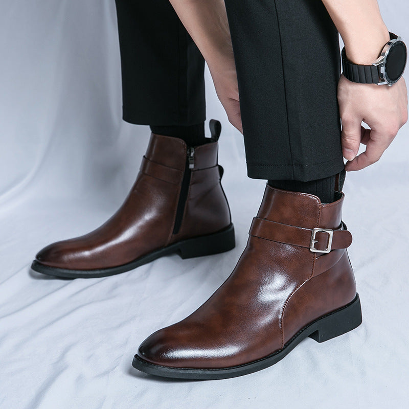 High-top British Fall Winter boot