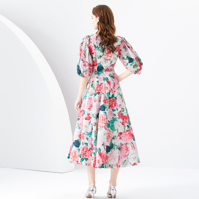 Waist-tight Long Temperament Dress