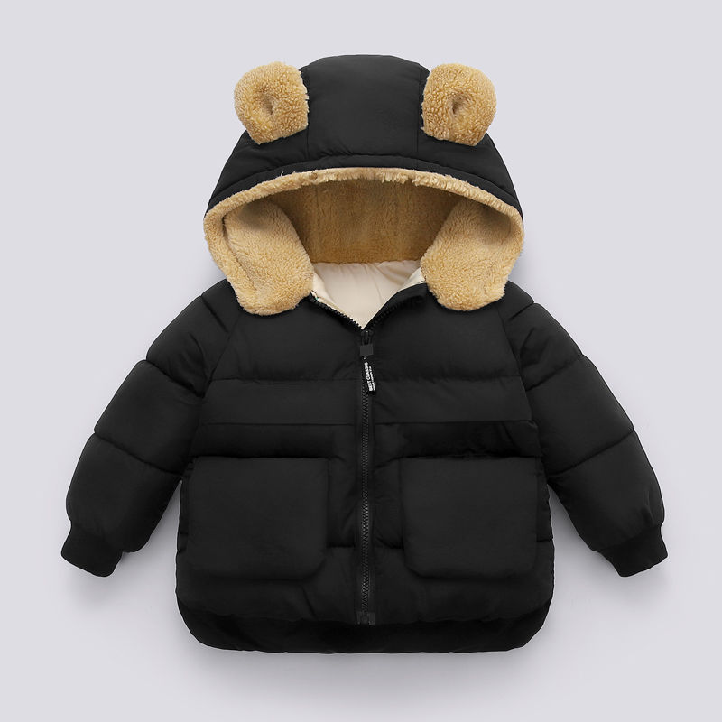 Autumn And Winter Short Thick Hooded Warm Jacket