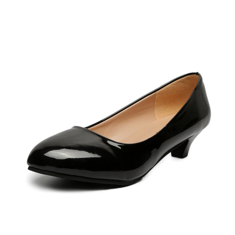Chunky Heel 3cm High Heels Women's Low Heel