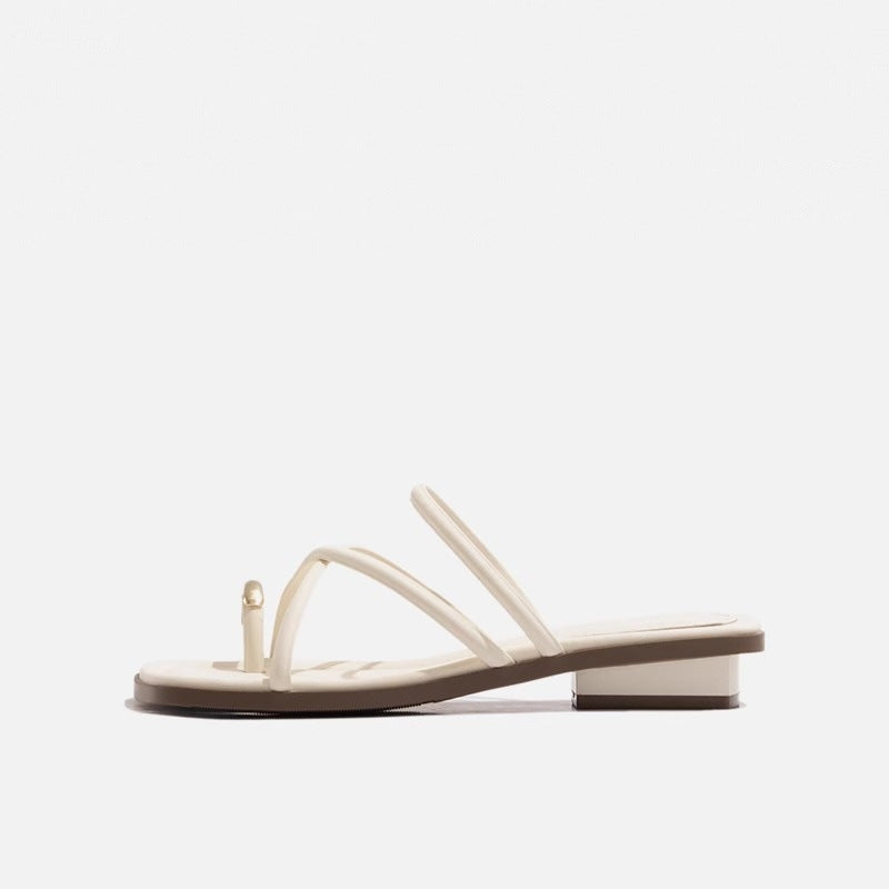 Versatile Fairy Style Toe Casual Slippers