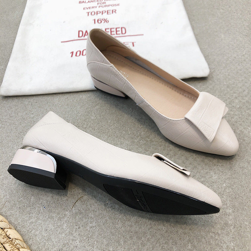 Thick Heel Mid-heel Fashion Shoes