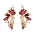Women's Temperament Wild Copper Gold-plated Zircon Earrings