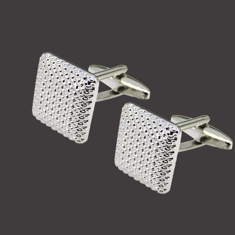 Men Metal Copper Cufflinks- Diamond Sadaf