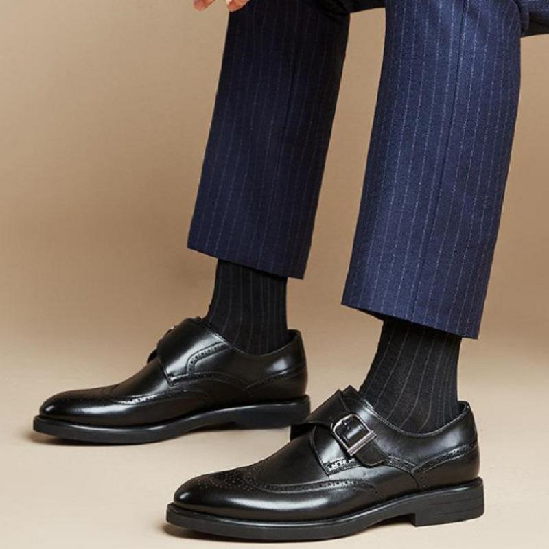 Carving Brogue Business Formal Leather Shoes