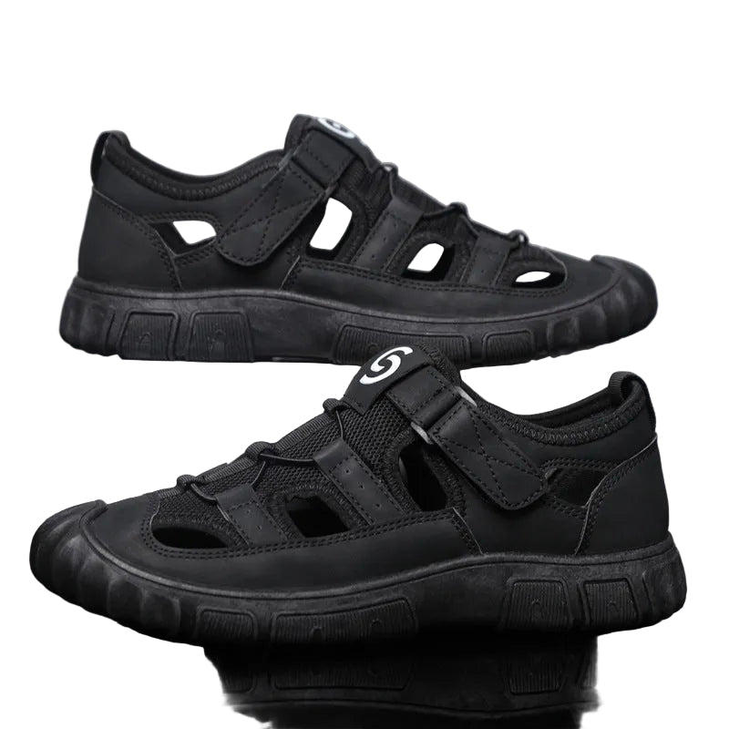 Men's Non-slip Wear-resistant Mesh Surface Hollowed Wading Sandals