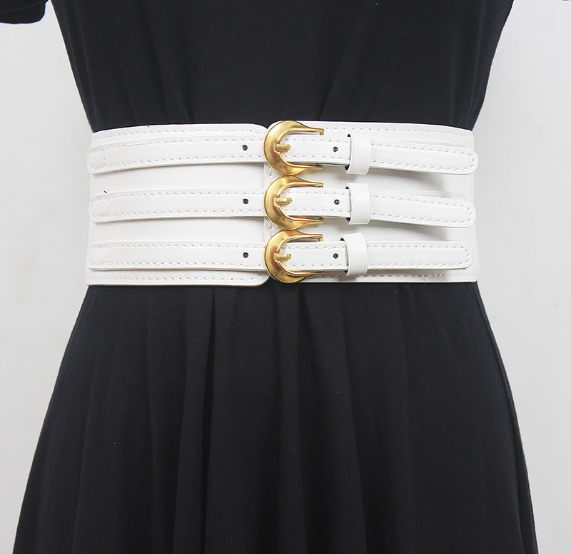 Belt  Dual-use Wide  All-match Coat Suit Skirt Sweater
