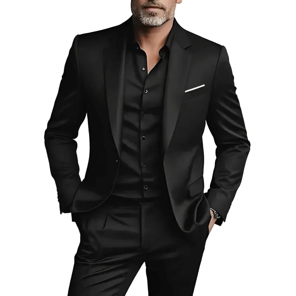 Men's Suit Set Slim Fit Casual Two-piece Suit